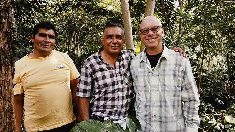 partnering with small coffee farm