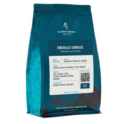 alpen Siera coffee emerald sunrise
