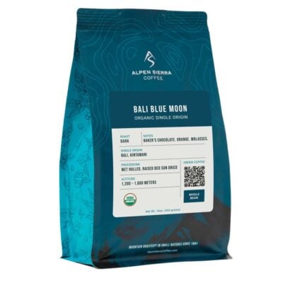 Bali blue moon coffee bag