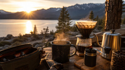 traveling barista van life coffee brewing techniques
