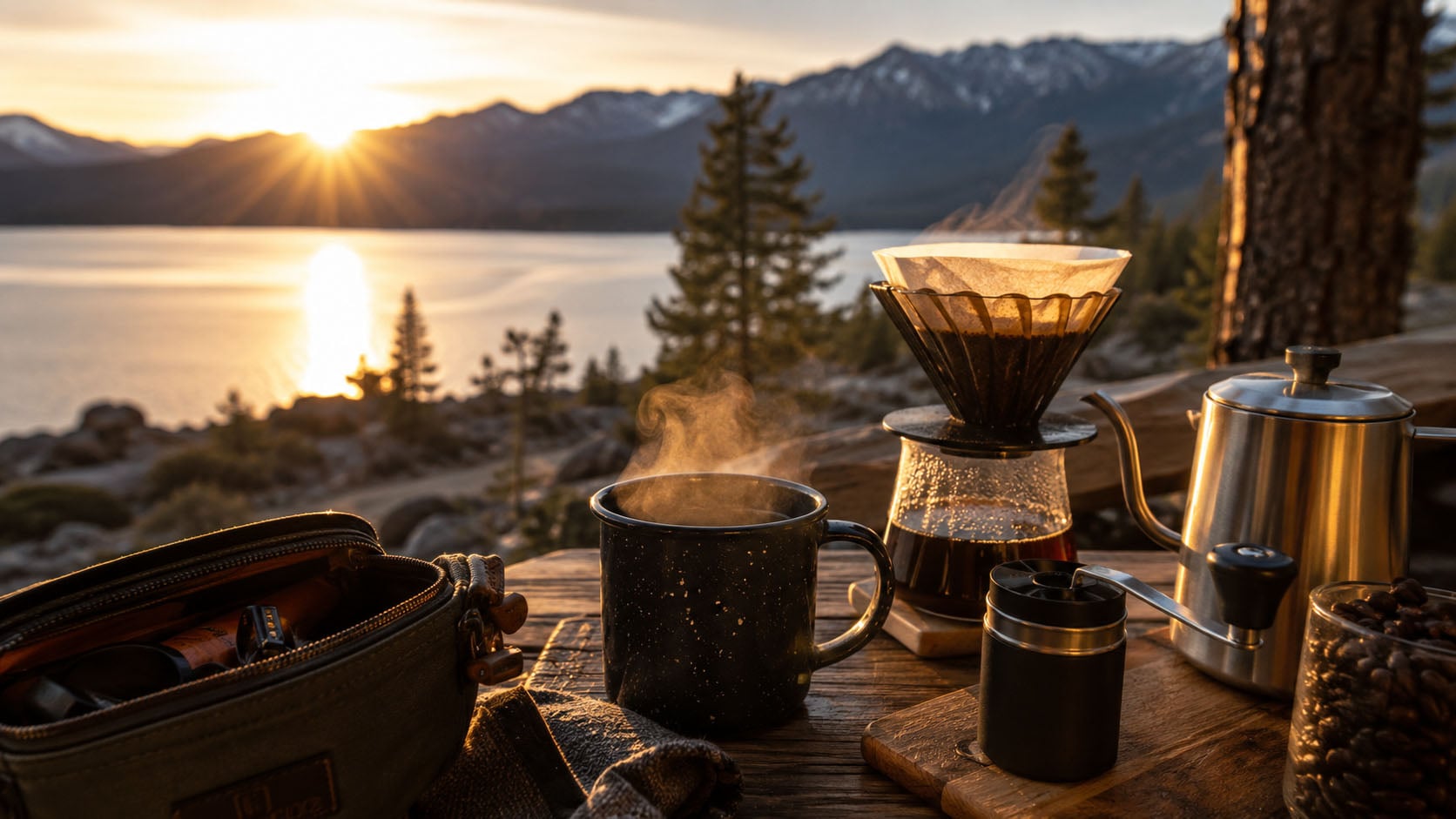 traveling barista van life coffee brewing techniques